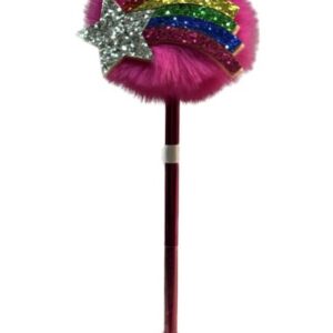 POMPOM PEN FUXIA TRI-COASTAL GROOVY FEELINGS