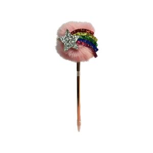 POMPOM PEN PINK TRI-COASTAL GROOVY FEELINGS