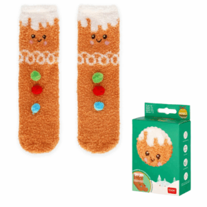NON-SLIP SOCKS GINGERBREAD ADULT