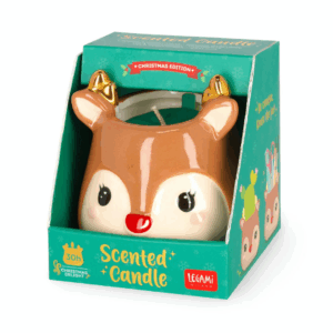 Scented candle reindeer