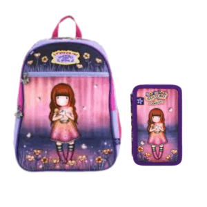 Set Zaino + Astuccio completo Santoro Gorjuss FIREFLY DAWN