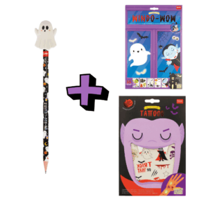 Set matita Ghost Writer + Adesivi per finestra + Halloween Tattoos LEGAMI