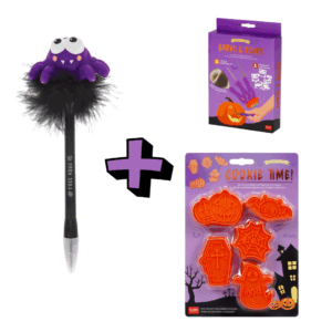 Set penna Ragno luminosa + Tagliabiscotti + kit da intaglio zucca LEGAMI