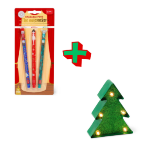 SET PENNE CANCELLABILI NATALIZIE LEGAMI